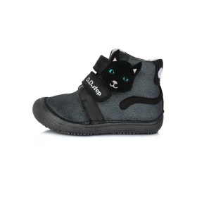 (26-31) Szürke "barefoot" cipő cicával 30
