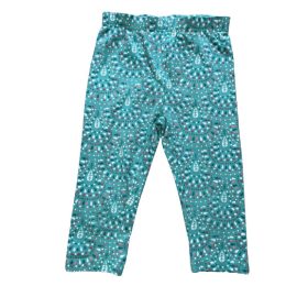 Zöld, mintás leggings 104