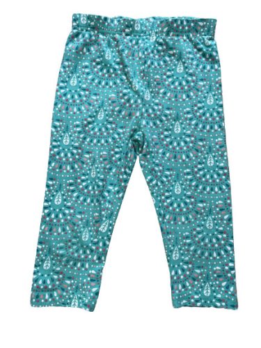 Zöld, mintás leggings 104