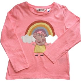 Peppa malac szivárványos póló 104
