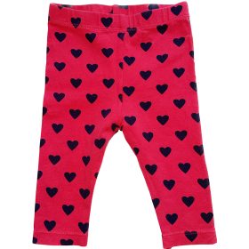 Ciklámen szívecskés leggings 62