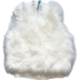 Törtfehér bundás mellény 128