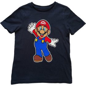 Fekete Super Mario fiú póló 122