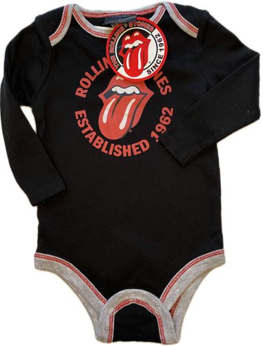 Rolling Stones Fekete bébi body 80