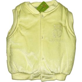 Sárga vastag bébi mellény 86