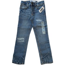 Koptatott egyenes, szűk szárú kisfiú farmer 110