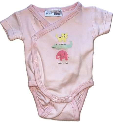Rózsaszín kislány body bébi 50