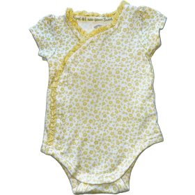 Sárga virágos bébi body 62
