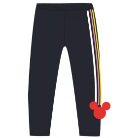 Kék oldalt csíkos, simogatós flitteres leggings /104-134/