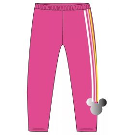   Rózsaszín oldalt csíkos, simogatós flitteres leggings /104-134/