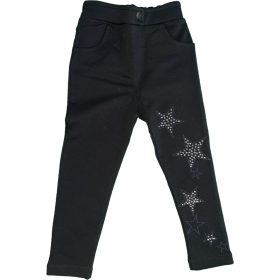 (98-128) Csillagos leggings fekete 116