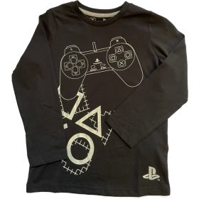 (116-152) Fekete PlayStation póló