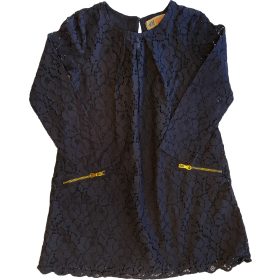 Kék, csipkés ruha 104