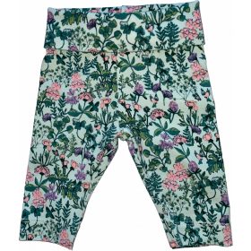 Zöld, virágmintás leggings 56