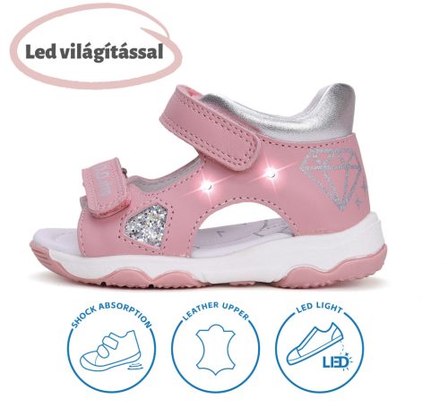 DD Step lány szandál Led fényekkel