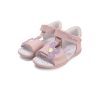 D.D.Step kislány szandál virágdísszel – Baby Pink bőr gyerekszandál