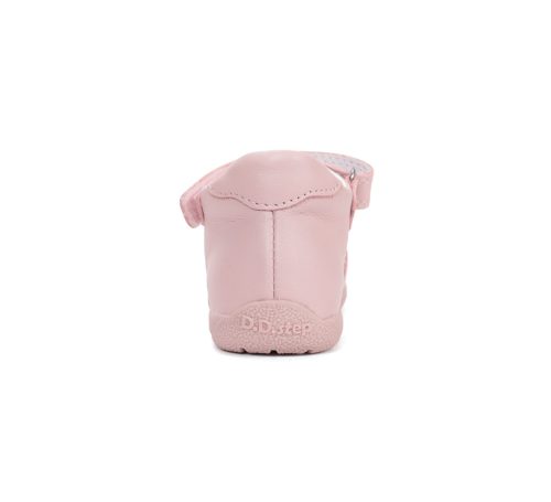 D.D.Step kislány szandál virágdísszel – Baby Pink bőr gyerekszandál