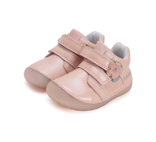 DD Step  barefoot kislány cipő, virággal
