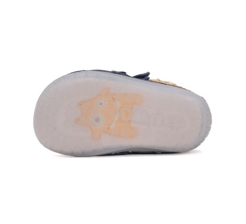 DD Step barefoot kisfiú cipő, szörnyecskével