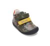 DD step, olíva dinoszauruszos Barefoot gyerekcipő