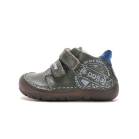   D.D.step barefoot fiú cipő – zöldesszürke, vízlepergető, sötétben világító talppal