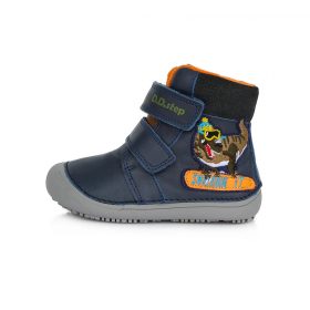 (25-30) Kék bélelt dínós barefoot bokacipő 30