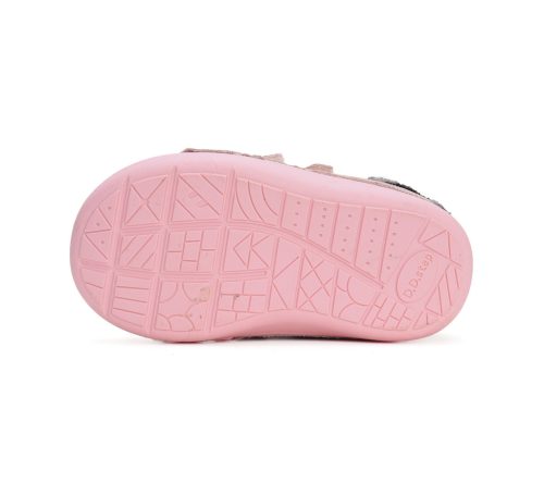 DD Step rózsaszín, pingvines, bélelt kislány bokacipő