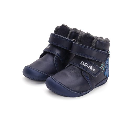 (20-25)DD Step barefoot, sötétkék bélélt bokacipő
