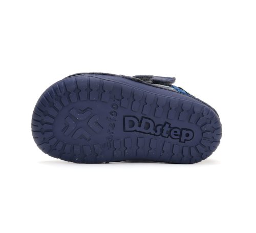 (20-25)DD Step barefoot, sötétkék bélélt bokacipő