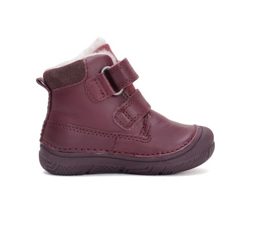 (26-31)DD Step bordó, bundás, kislány bokacipő